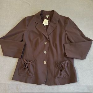 J Jill 3 Button Blazer Womens 16 Stretch